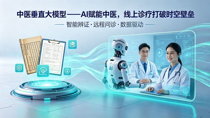 中医垂直大模型 ——AI 赋能中医，线上诊疗打破时空壁垒